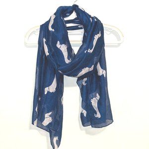 Scarf with Dachshund/Doxie print